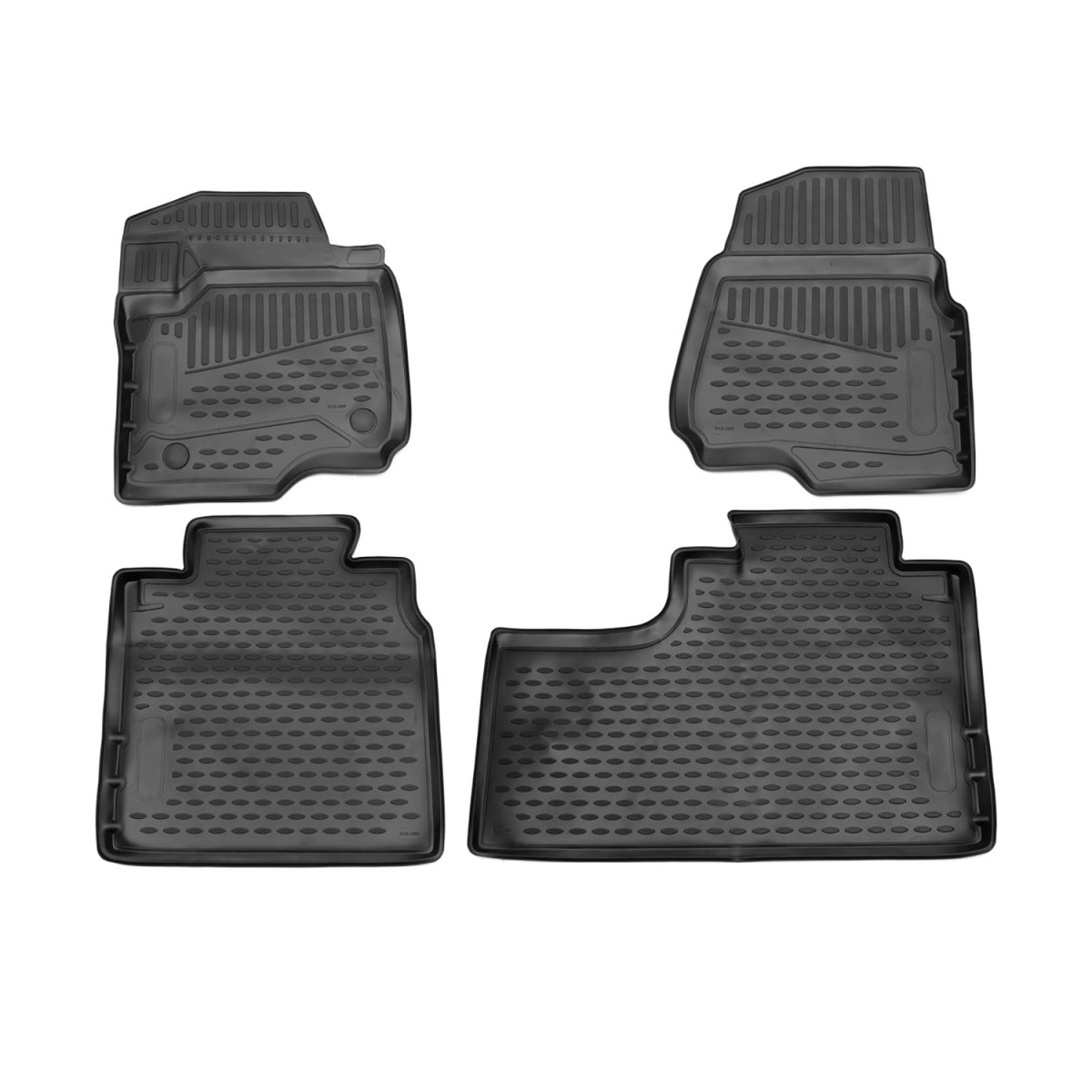 Ford F-550 Floor Mats - Omac - Rubber TPE - Black - 2017